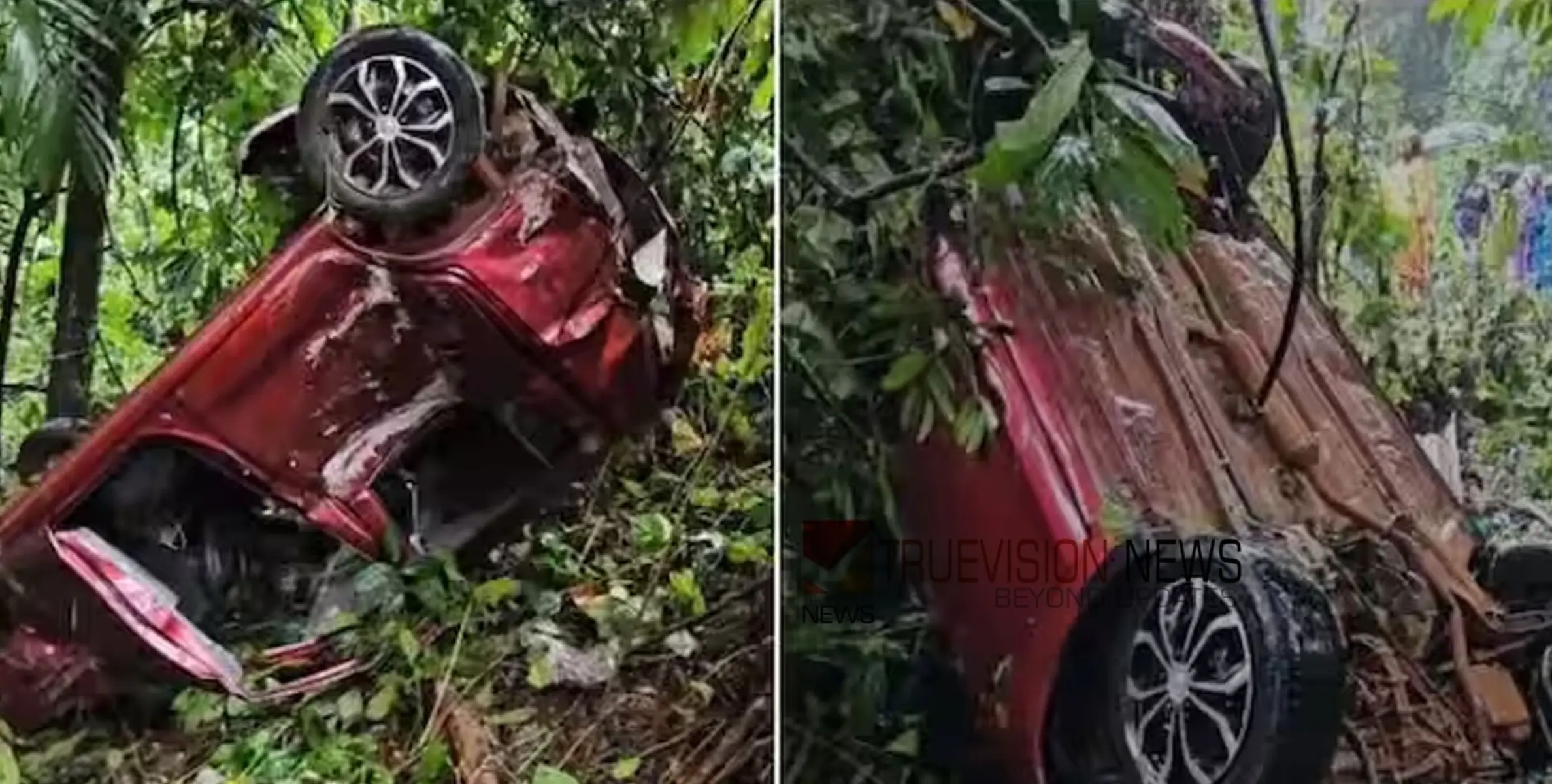 #accident | താമരശ്ശേരിയിൽ നിയന്ത്രണം വിട്ട കാർ ഗുഡ്സ് ഓട്ടോയിൽ ഇടിച്ച് താഴ്ചയിലേക്ക് മറിഞ്ഞു