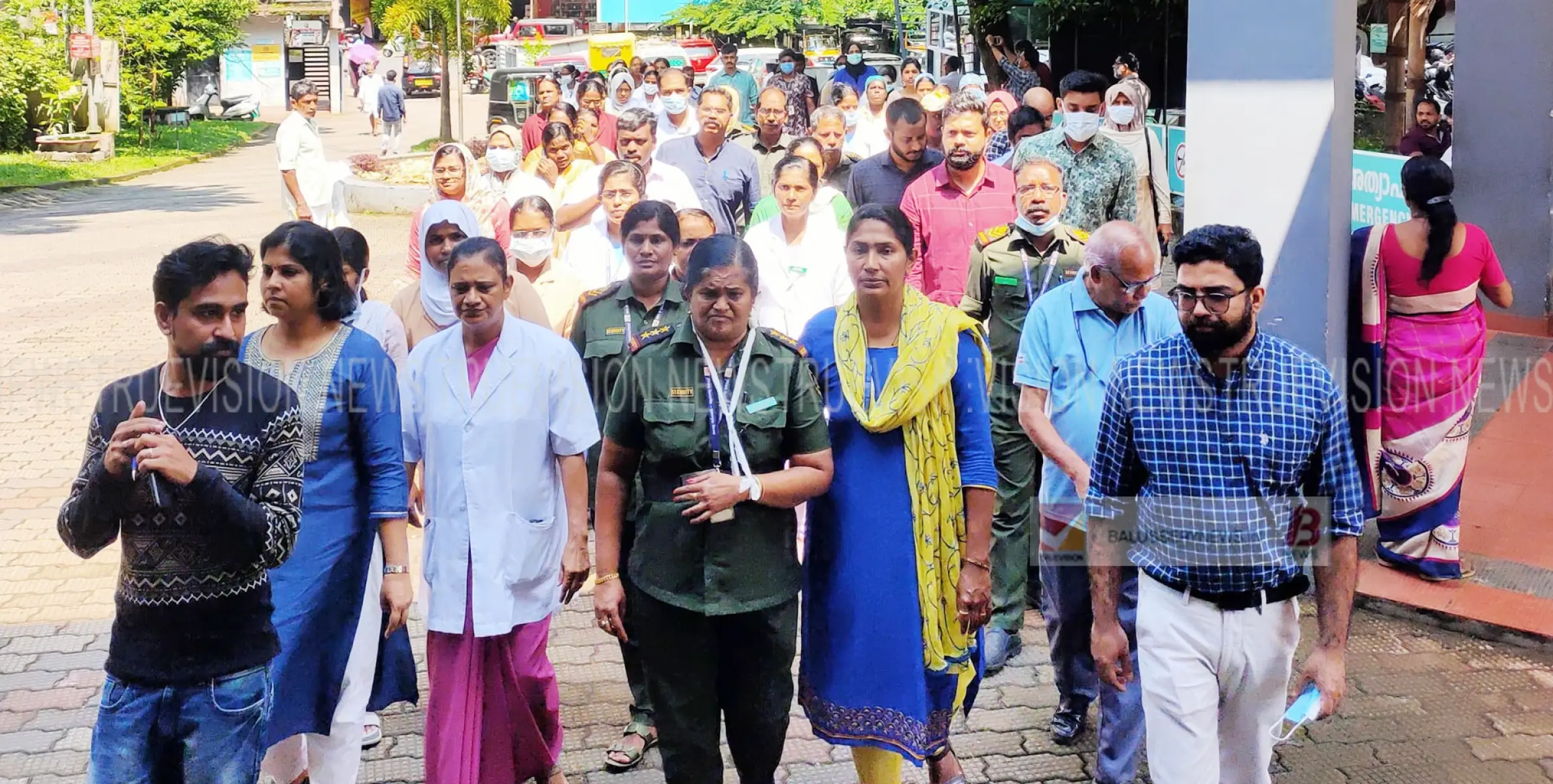 താലൂക് ആശുപത്രി താമരശ്ശേരി സെക്യൂരിറ്റി ജീവനക്കാരെ മർദിച്ചതിൽ പ്രതിഷേധിച്ചു