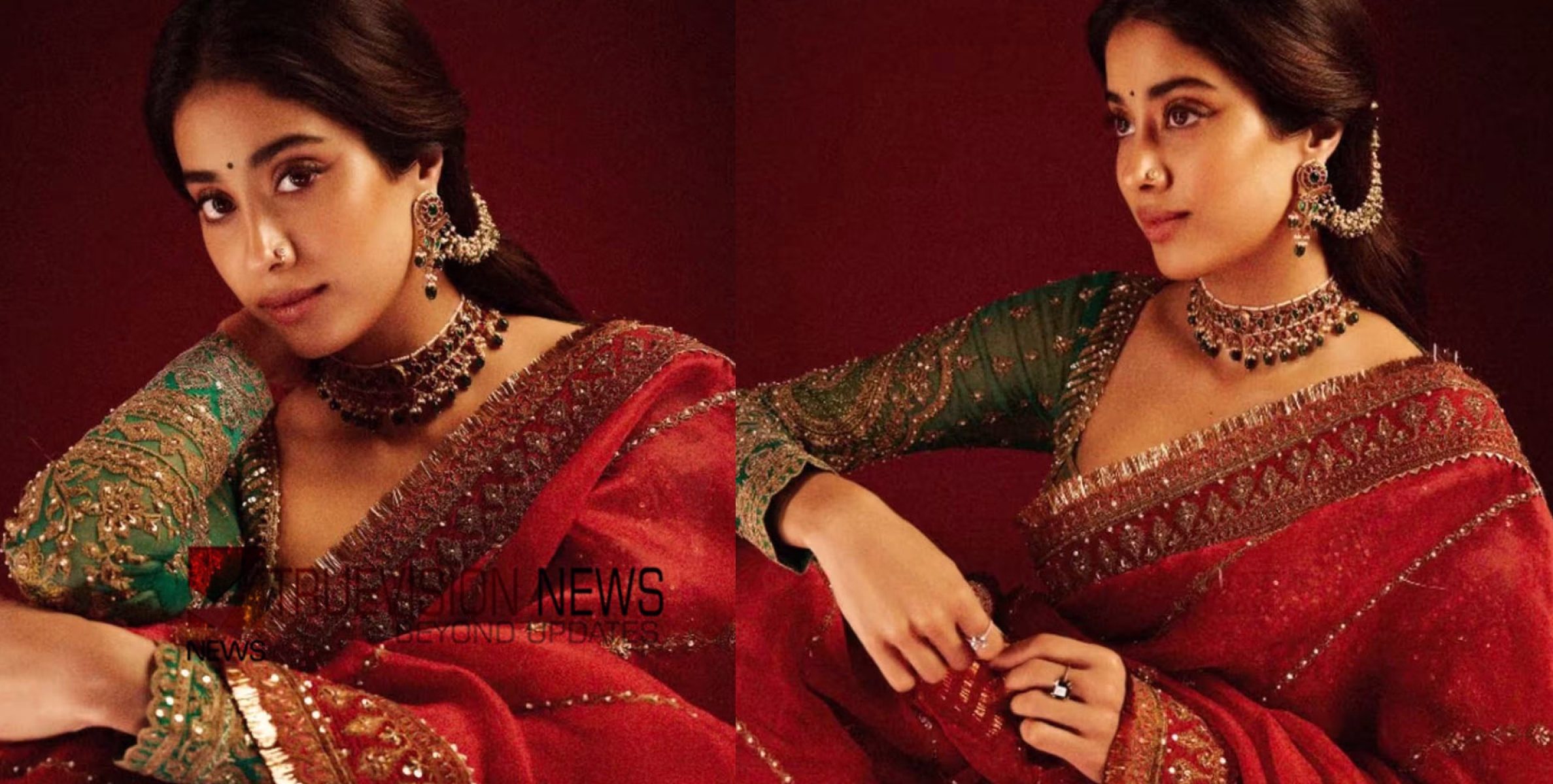 #fashion | സാരിയില്‍ സുന്ദരിയായി ജാന്‍വി; അമ്മയെപ്പോലെ എന്ന് ആരാധകര്‍