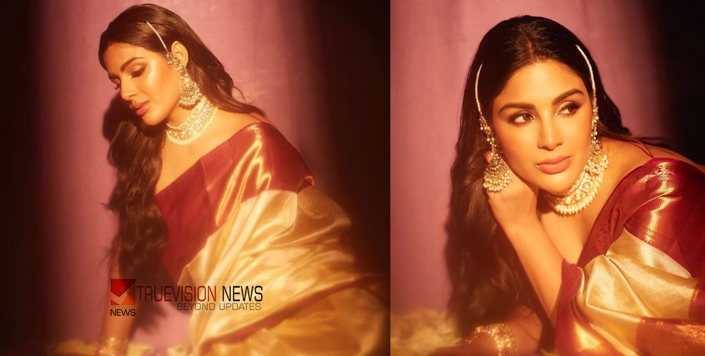 #fashion |  ക്ലാസിക് പട്ടുസാരിയില്‍ തിളങ്ങി സംയുക്ത; വൈറലായി ചിത്രങ്ങള്‍