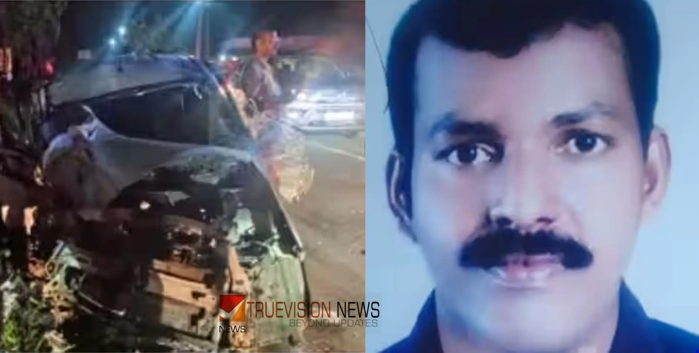 #accident | സ്വകാര്യ ബസും കാറും കൂട്ടിയിടിച്ച് അപകടം; കാർ യാത്രക്കാരന് ദാരുണാന്ത്യം 