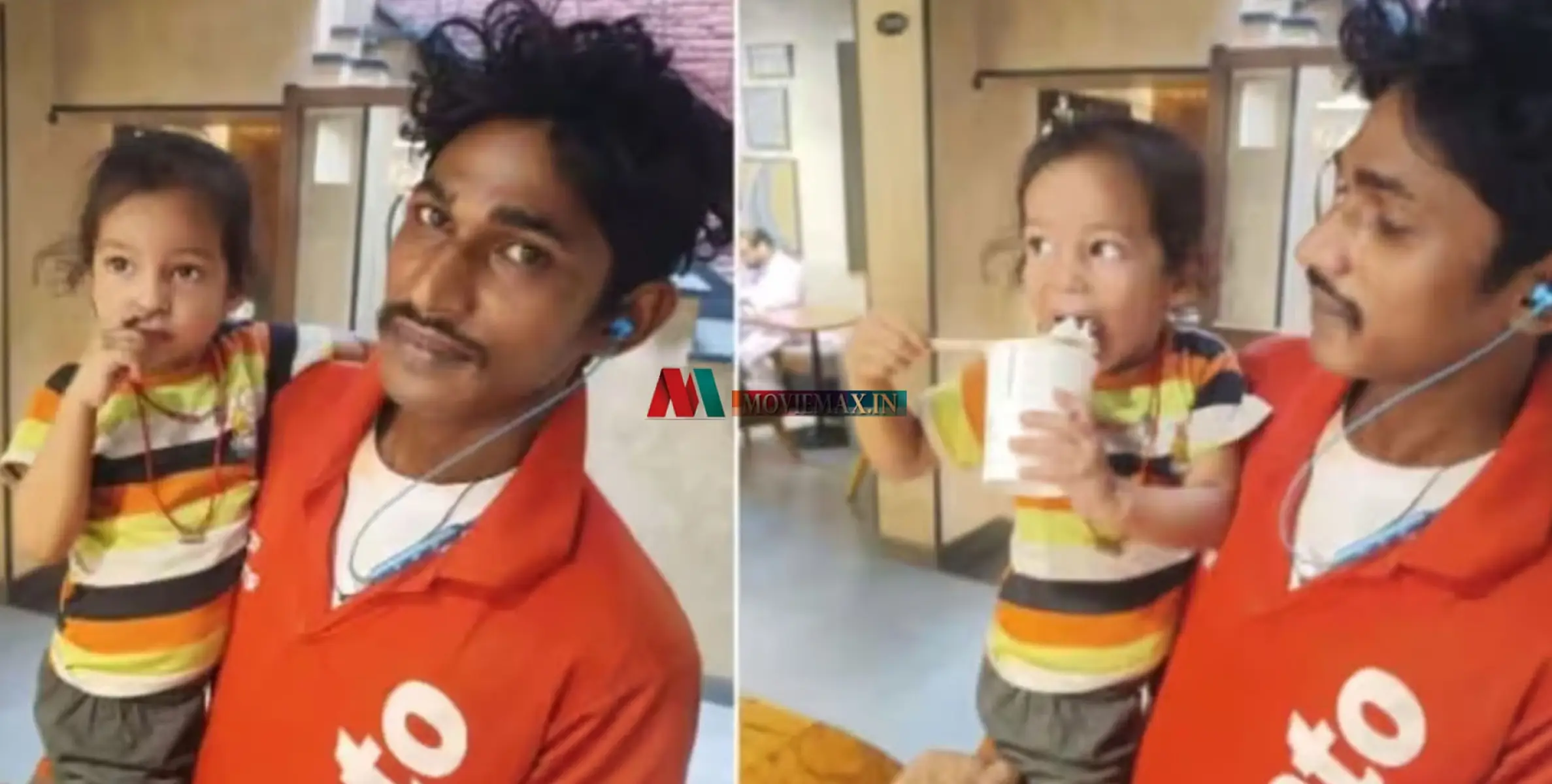 #viral | രണ്ട് വയസുകാരി മകളെയും കൂട്ടി സൊമാറ്റോ ഡെലിവറി; 'സിംഗിള്‍ ഫാദറി'ന് കയ്യടിച്ച് സോഷ്യൽ മീഡിയ