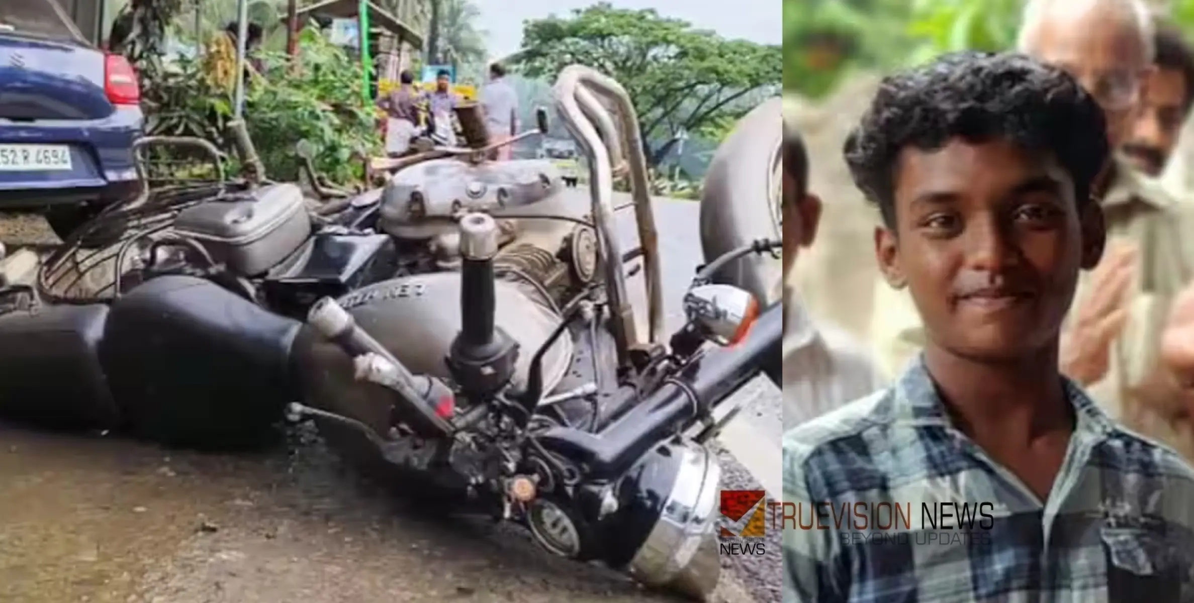 #accident | 18-കാരൻ ഓടിച്ച ബുള്ളറ്റ് ലോറിയുമായി കൂട്ടിയിടിച്ച് അപകടം; പിന്നിലിരുന്ന 15-കാരന് ദാരുണാന്ത്യം