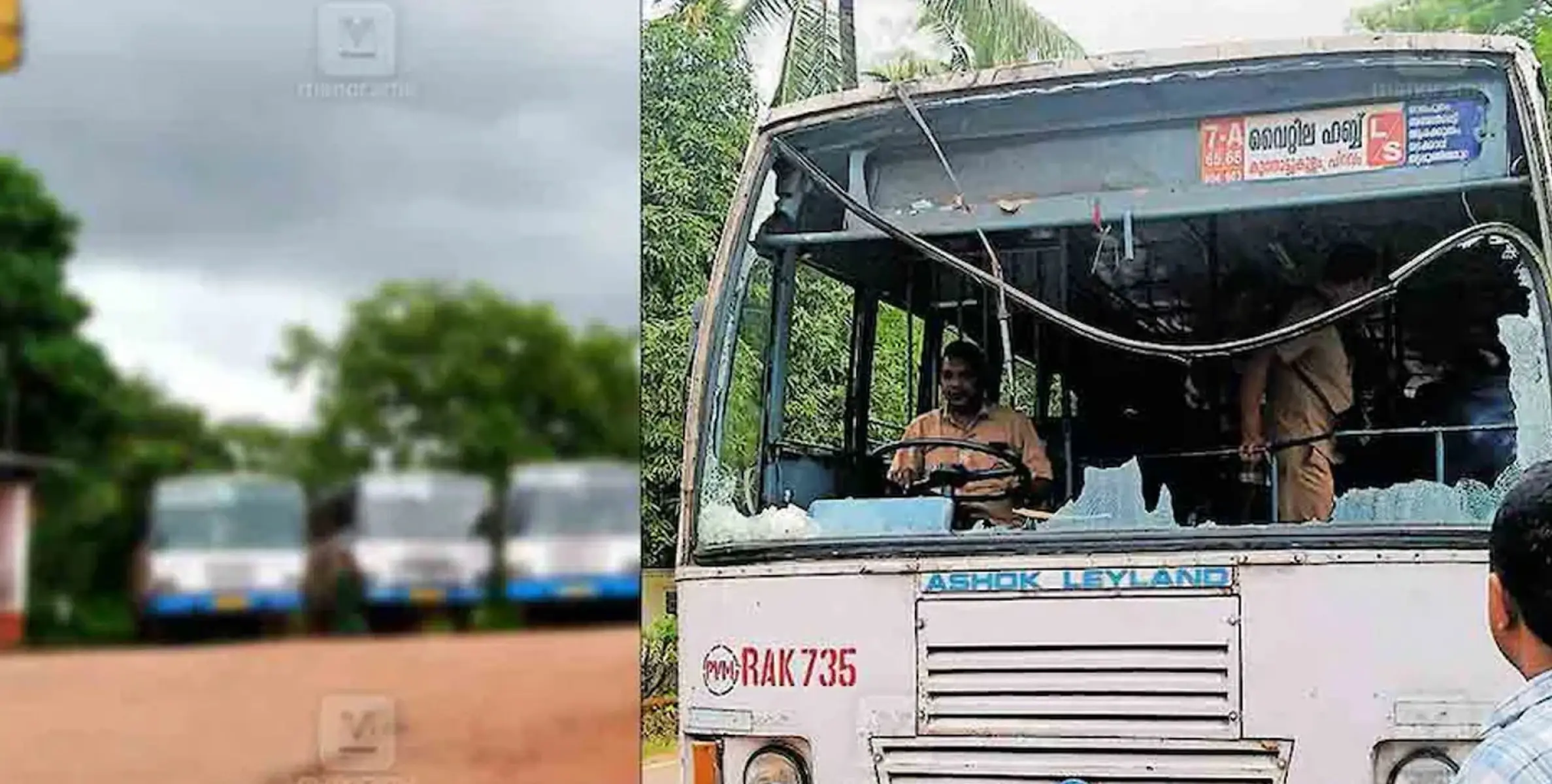 #KSRTC | കെഎസ്ആർടിസി ബസിന്റെ ചില്ല് ഓട്ടത്തിനിടെ തകർന്നു വീണു 