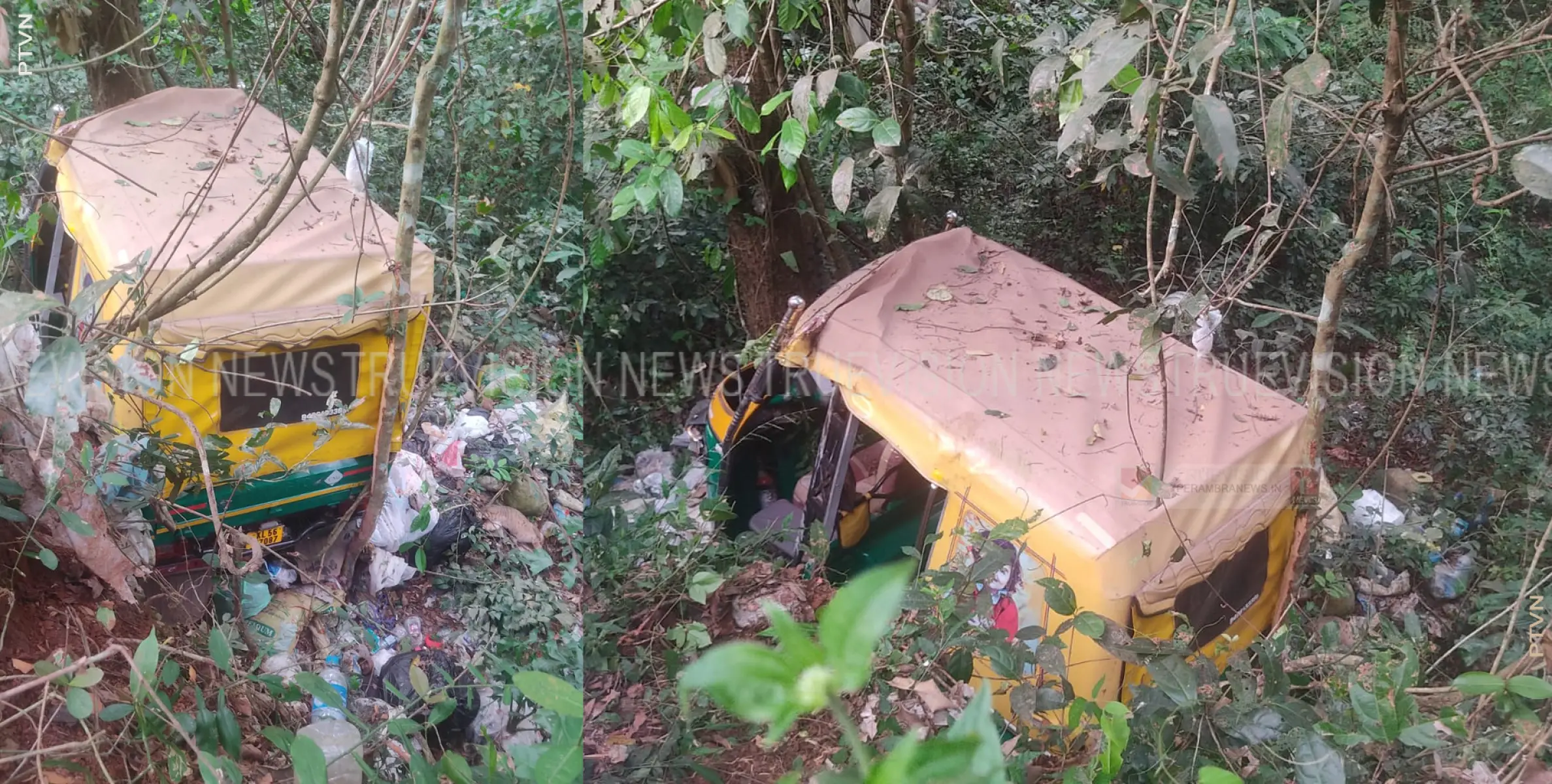  പേരാമ്പ്രയില്‍ ഓട്ടോറിക്ഷ മറിഞ്ഞ് അപകടം 