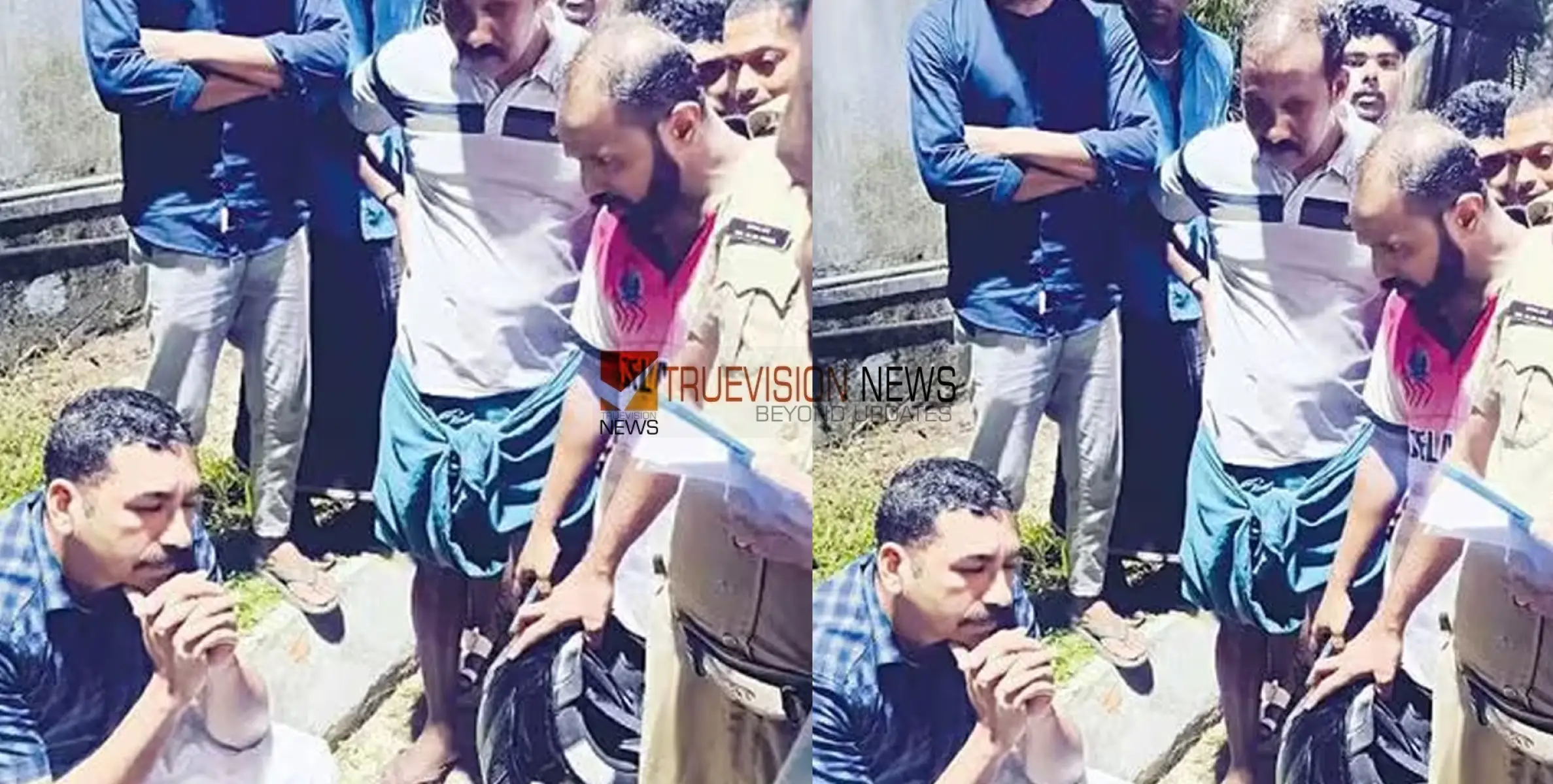 #accident |  ഓട്ടോയില്‍ ഇടിച്ചശേഷം കാര്‍ നിര്‍ത്താതെപോയി,  പോലീസുകാരനെ നാട്ടുകാര്‍ വളഞ്ഞിട്ടു പിടികൂടി 