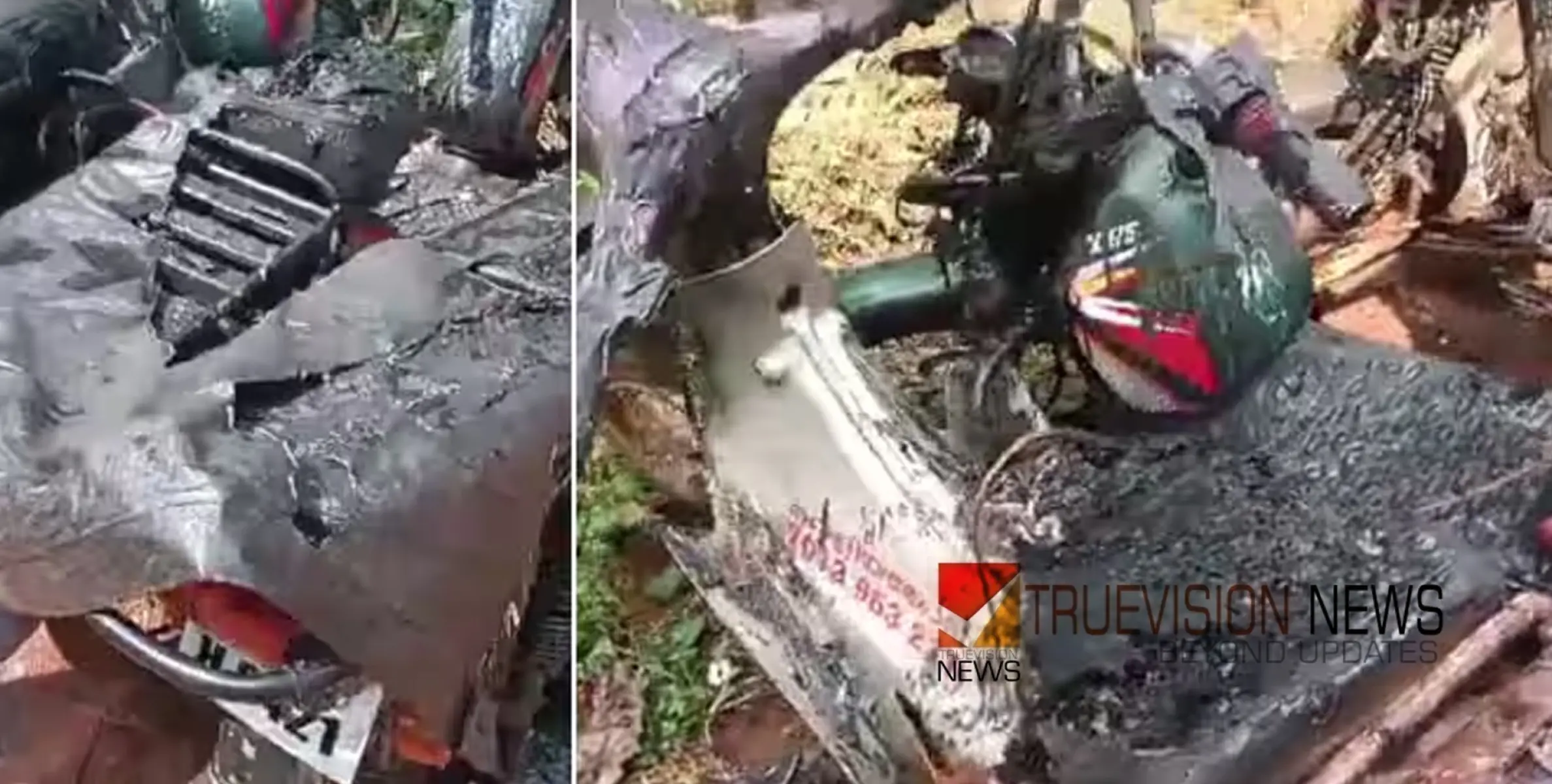 #fire | ഡ്രൈവിംഗ് സ്കൂളിന്‍റെ നാല് വാഹനങ്ങൾ കത്തി നശിച്ച നിലയിൽ