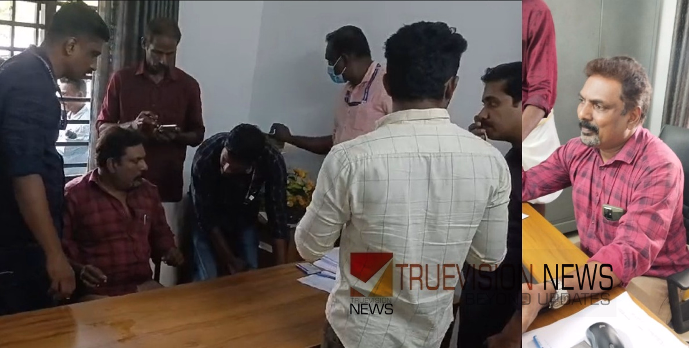 തൃശ്ശൂരിൽ  വില്ലേജ് ഓഫീസർ കൈക്കൂലിയുമായി പിടിയിൽ