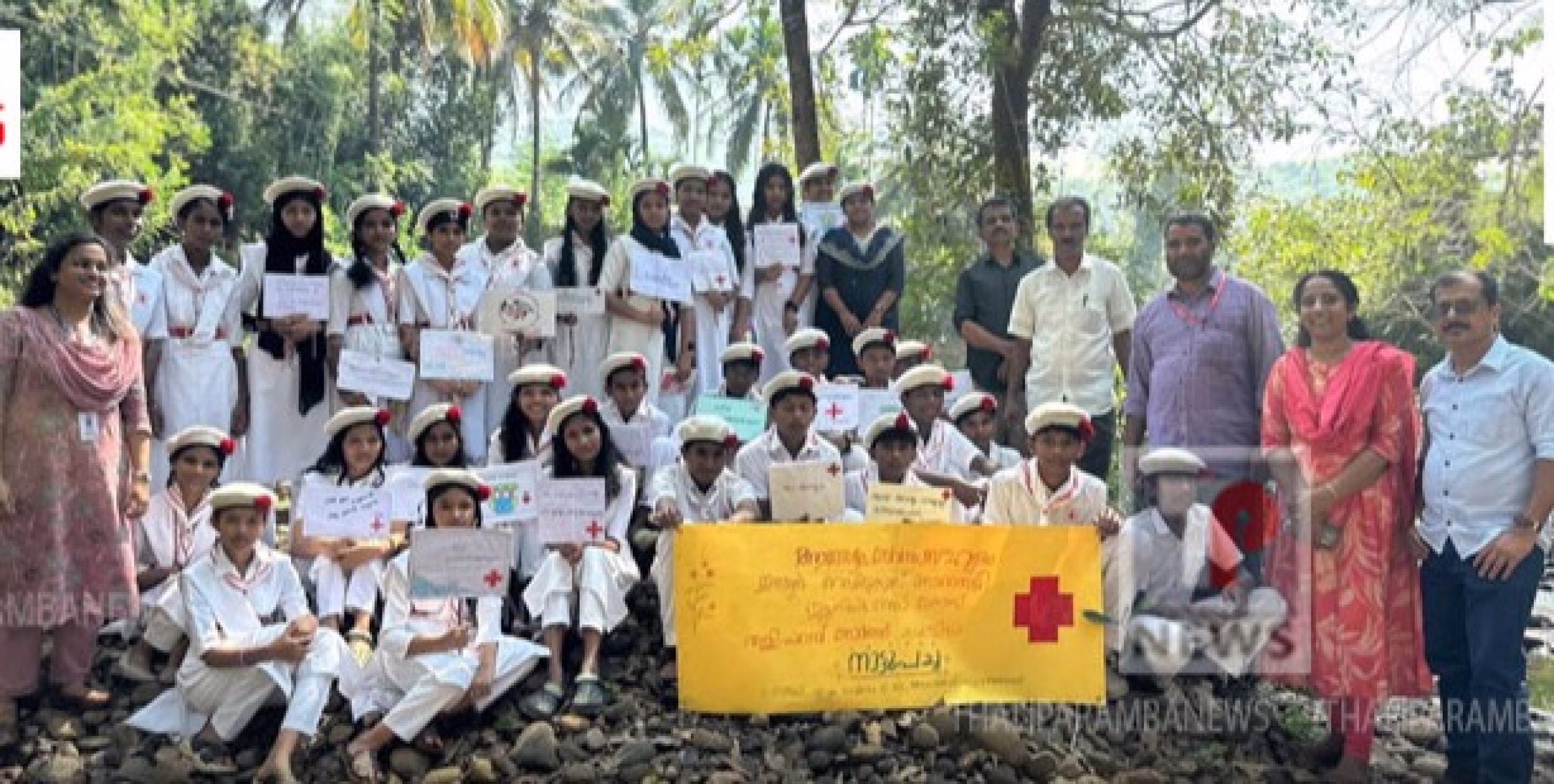 ആലക്കോട് പുഴയോരത്ത് ജൂനിയർ റെഡ്ക്രോസ് നടത്തിയ നാട്ടുപച്ച ജൈവ വൈവിധ്യ സംരക്ഷണ പരിപാടി ശ്രദ്ധേയമായി