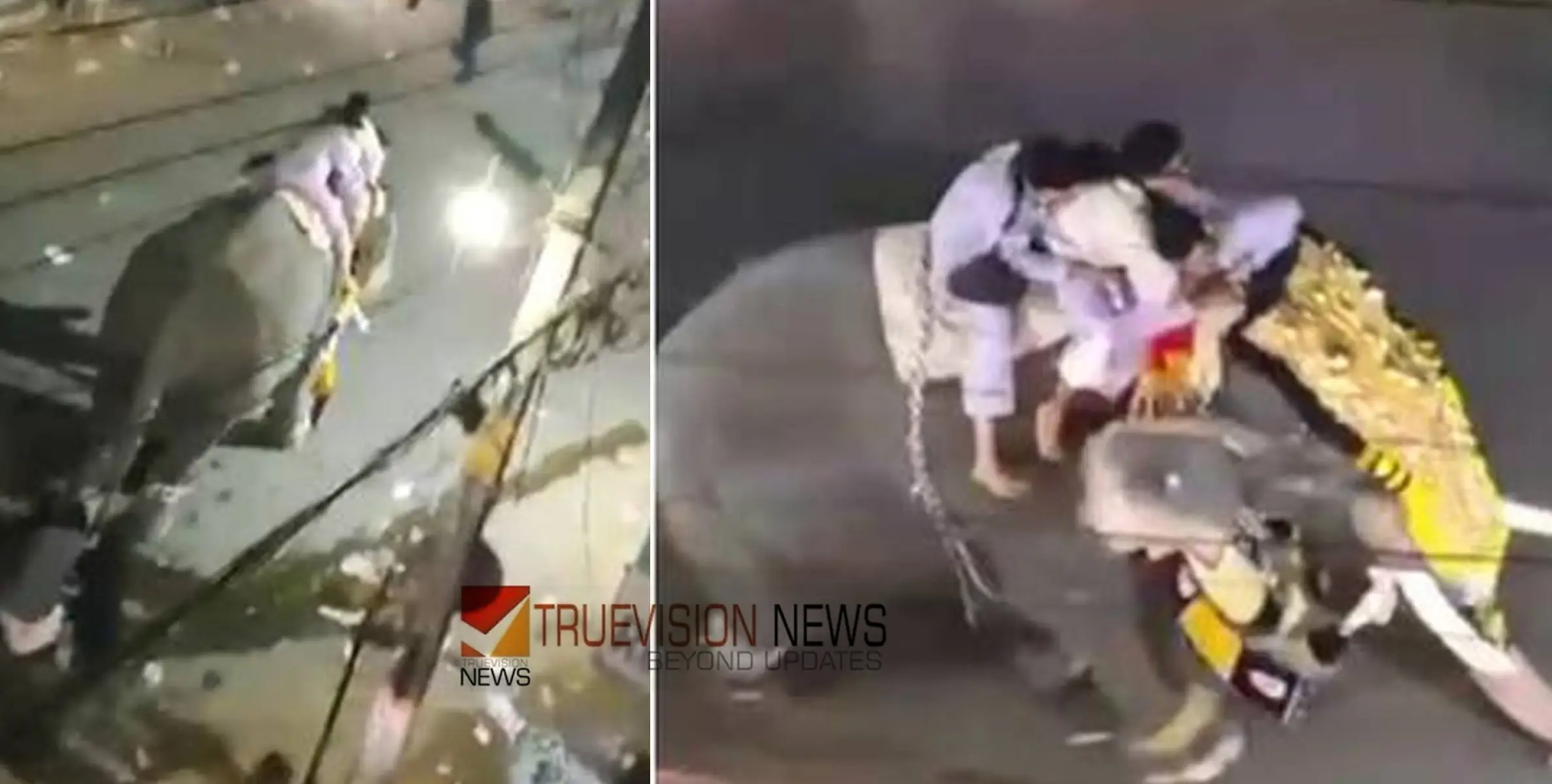 പട്ടാമ്പിയിൽ നേർച്ചക്കിടെ ആന വിരണ്ടോടി; സ്കൂൾ ഗേറ്റ് എടുത്തു ചാടാൻ ശ്രമിച്ച മധ്യവയസ്കൻ്റെ കാലിലൂടെ കമ്പി തുളഞ്ഞു കയറി