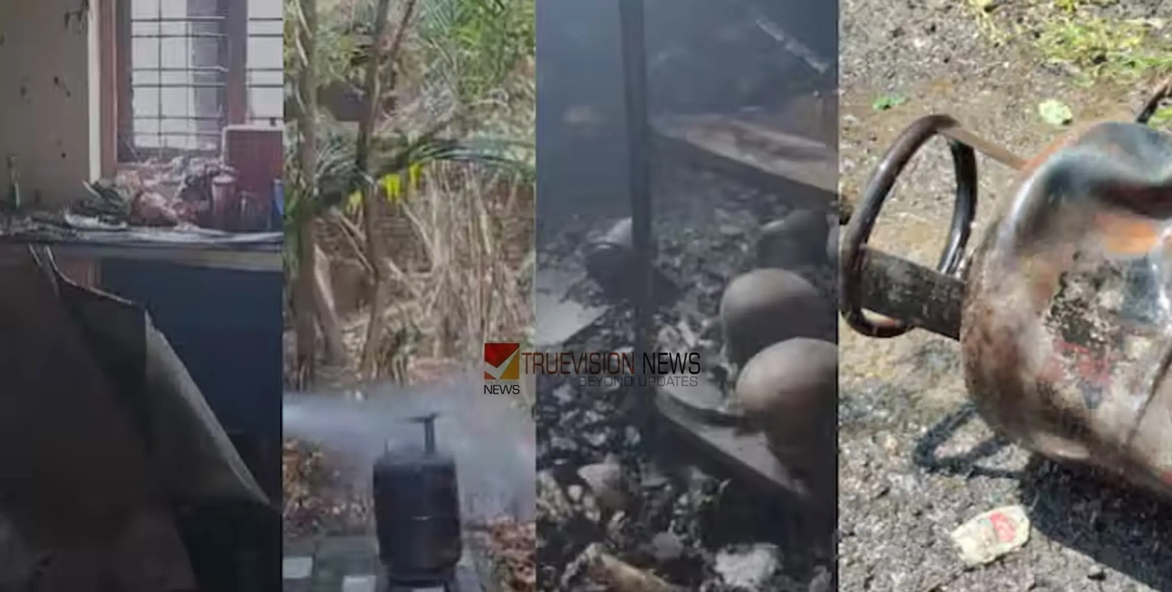 ഗ്യാസ് കുറ്റി ചോർന്നു, ഫ്രിഡ്ജിൽ നിന്ന് തീപിടിച്ച് അടുക്കളയിൽ വൻ പൊട്ടിത്തെറി, ഗൃഹനാഥന് പരിക്ക്