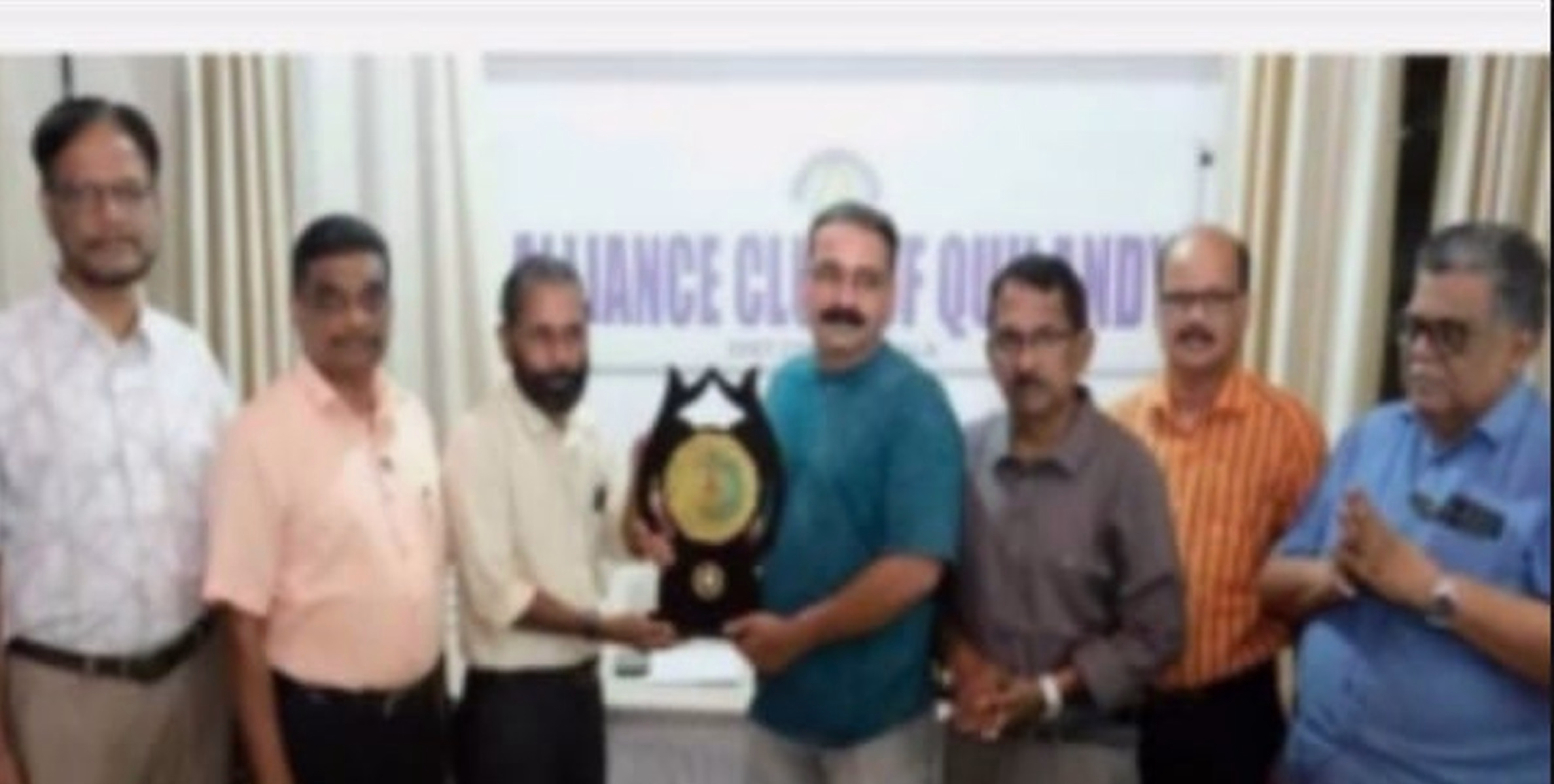 ഫയര്‍ ഫോഴ്‌സ് ഓഫിസര്‍ പി. കെ ബാബുവിനെ അലയന്‍സ് ക്ലബ്ബ് ഇന്റര്‍നാഷണല്‍ കൊയിലാണ്ടി ആദരിച്ചു