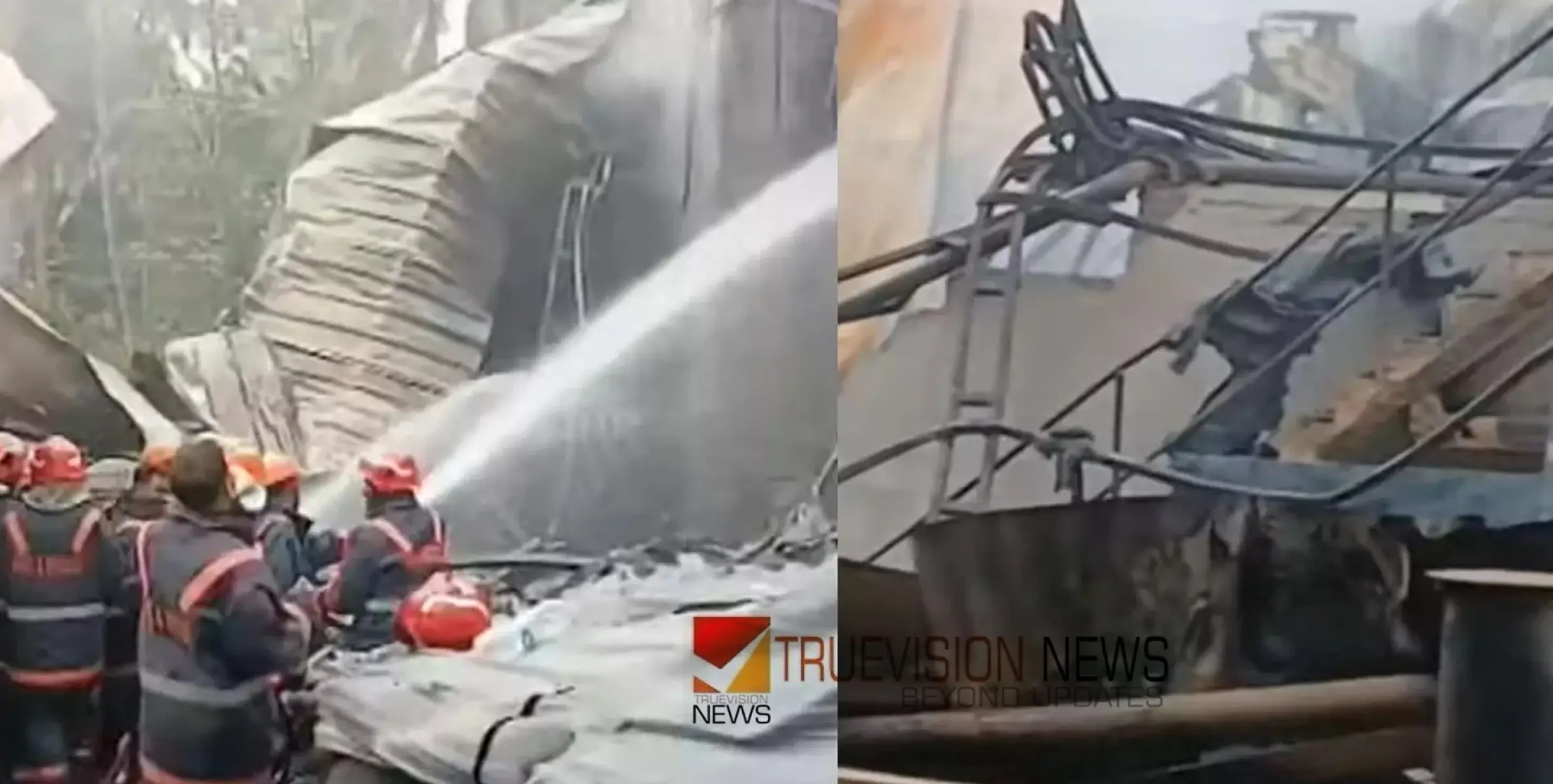 ജോലിയിൽ നിന്ന് പിരിച്ചുവിട്ടു; തൃശ്ശൂരില്‍ ഓയിൽ കമ്പനിക്ക് തീയിട്ട് ജീവനക്കാരൻ