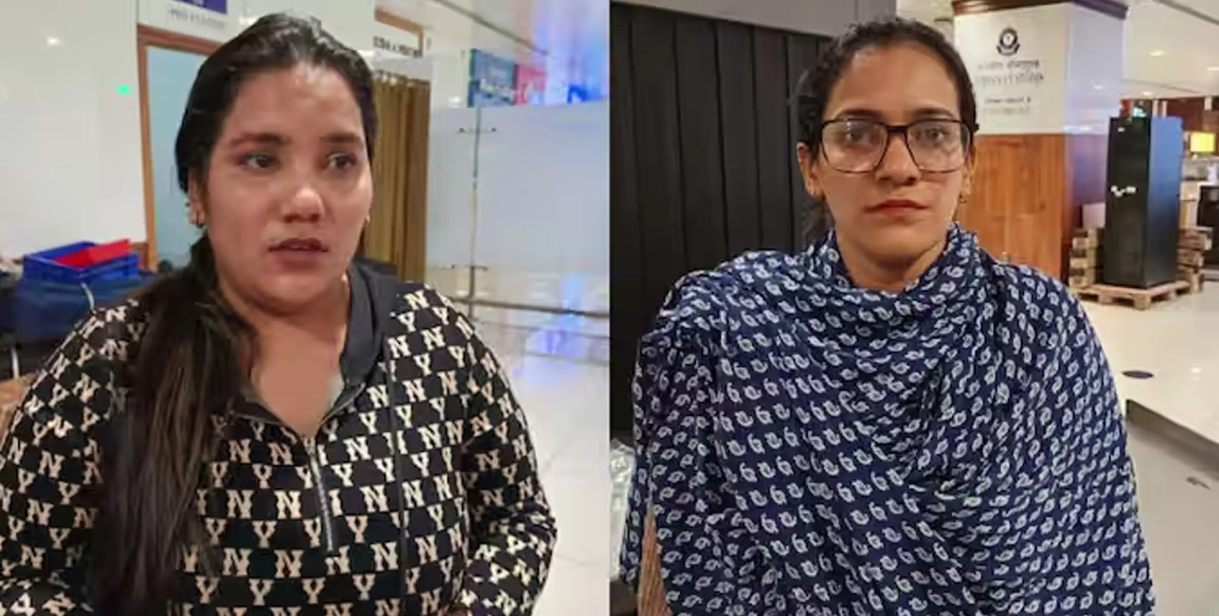 കൊച്ചിയിൽ വിമാനമിറങ്ങിയ യുവതികൾ കഞ്ചാവുമായി പിടിയിൽ.
