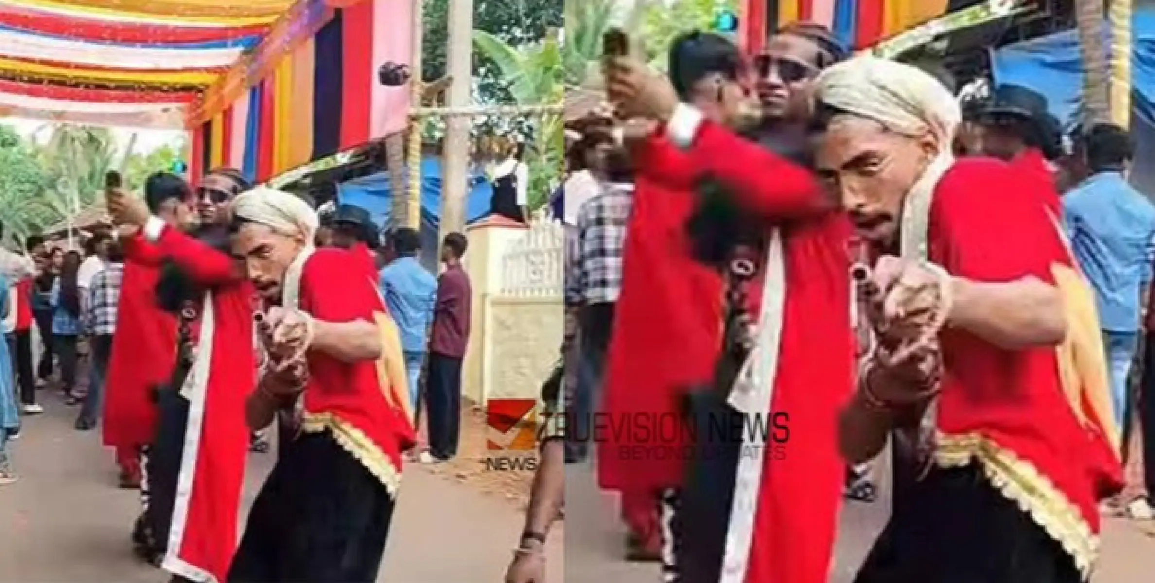 പാലക്കാട് ഉത്സവ ആഘോഷ വരവിനിടയിൽ എയർഗണ്ണുമായി അഭ്യാസ പ്രകടനം; യുവാവിനെതിരെ കേസെടുത്ത് പൊലീസ്