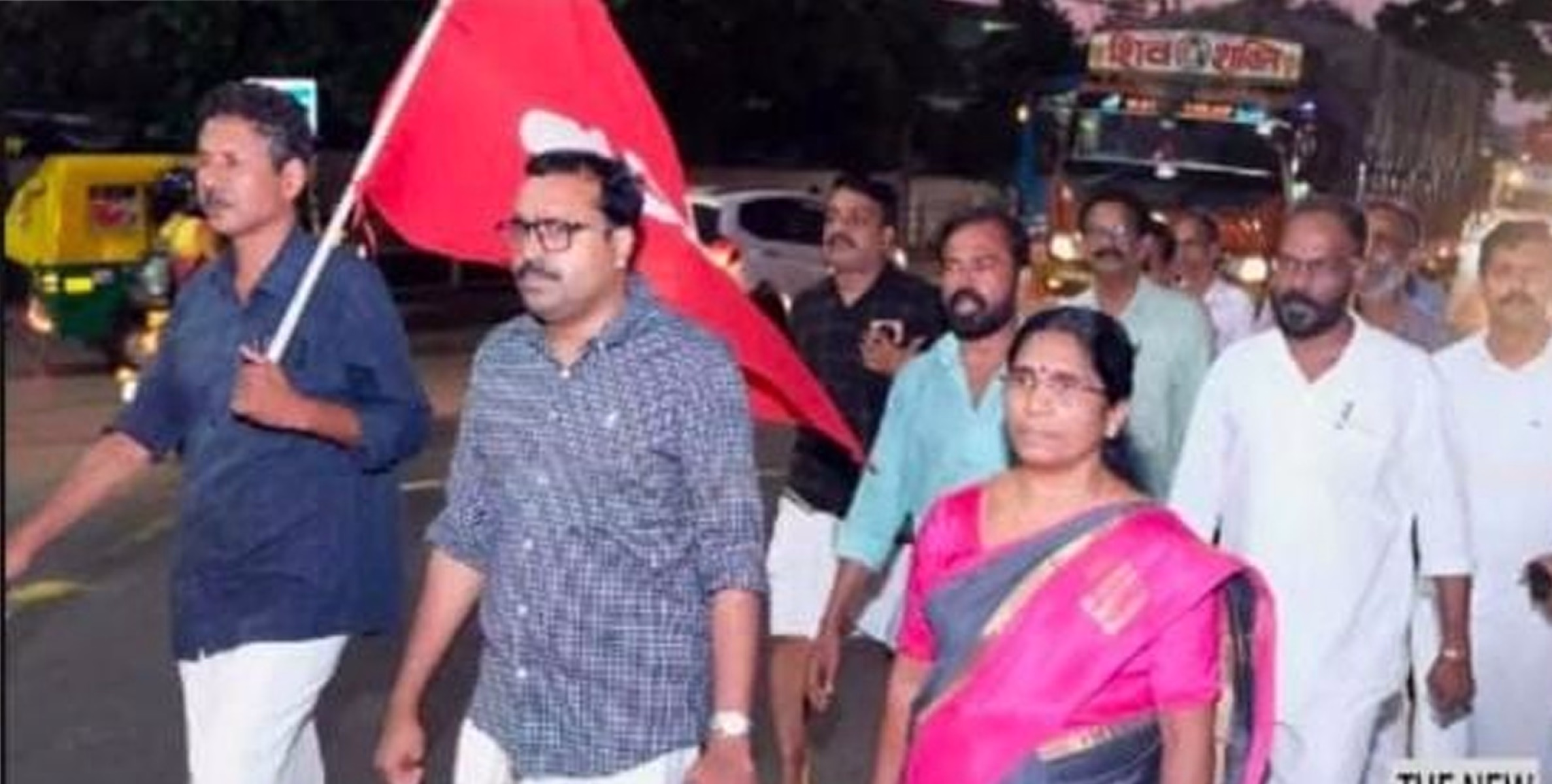 കൊടകര കുഴല്‍പ്പണ കേസ് ഇ.ഡി അട്ടിമറിച്ചതില്‍ പ്രതിഷേധിച്ച് സി.പി.എം പ്രകടനം നടത്തി