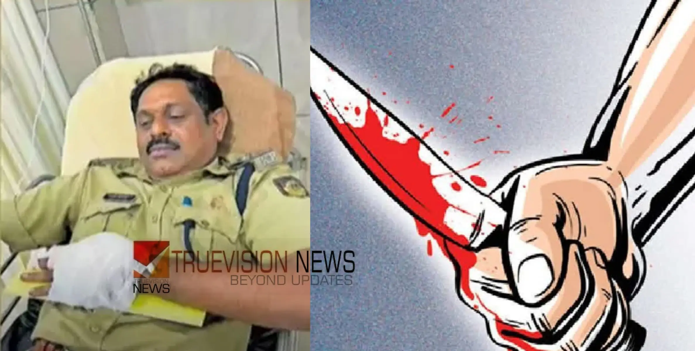 ഒറ്റപ്പാലത്ത് എസ്ഐക്കും കസ്റ്റഡിയിലായിരുന്ന യുവാവിനും വെട്ടേറ്റു
