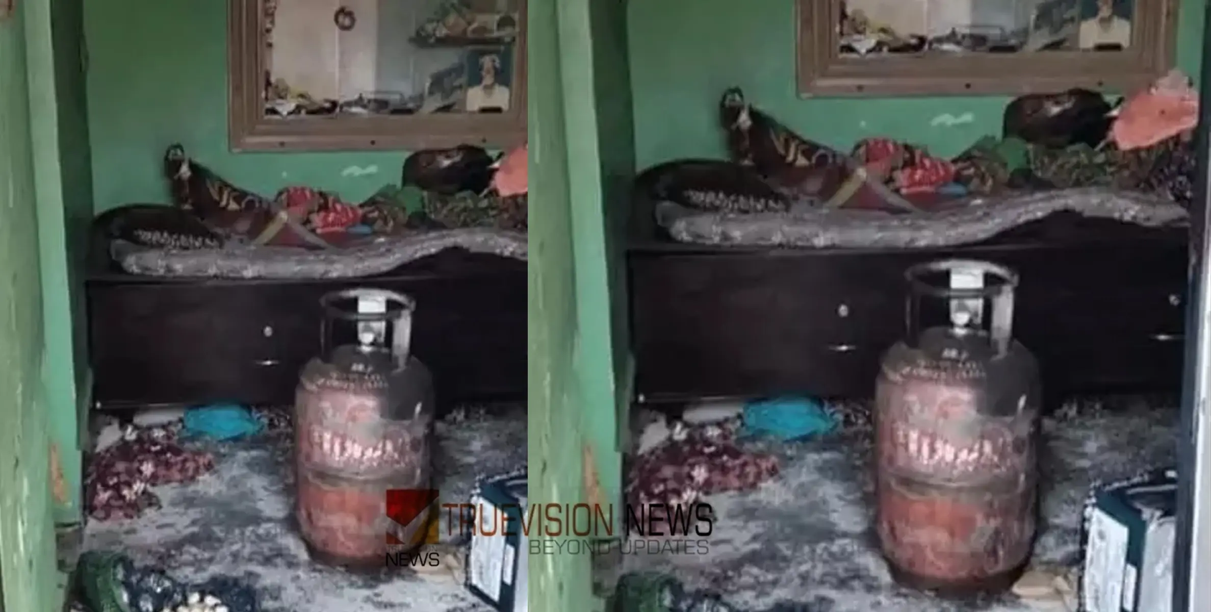 പാചകവാതക സിലിണ്ടർ ചോർന്നു; വീടിന് തീപിടിച്ച് രണ്ട് പേർ വെന്തുമരിച്ചു