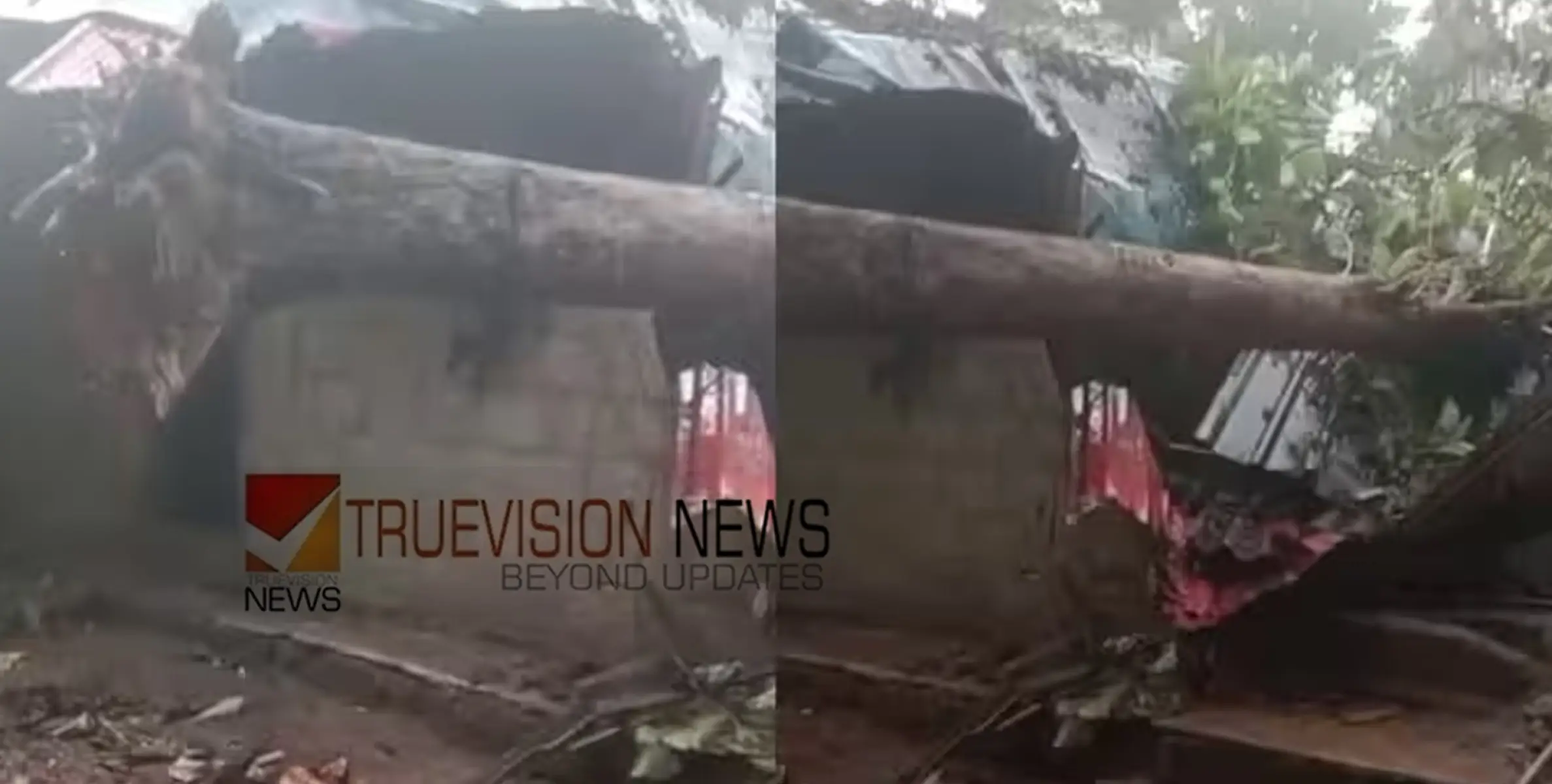 മരം ഒടിഞ്ഞ് ലേബർ ക്യാമ്പിന് മുകളിലേക്ക് വീണ് ഒരാൾ മരിച്ചു; മൂന്ന്  പേർക്ക് പരിക്ക്