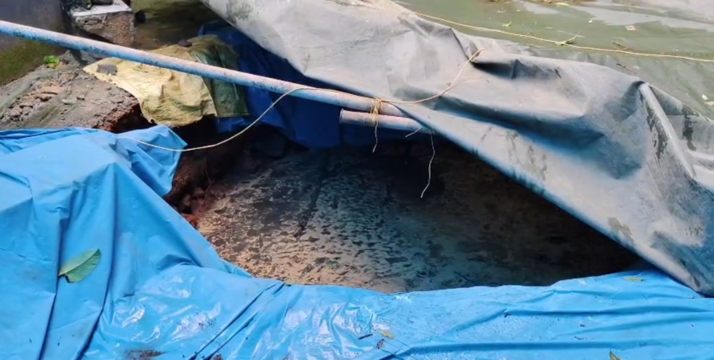 കനത്തമഴയിൽ വീട്ടുമുറ്റത്തെ കിണർ ഇടിഞ്ഞ് താഴ്ന്നു