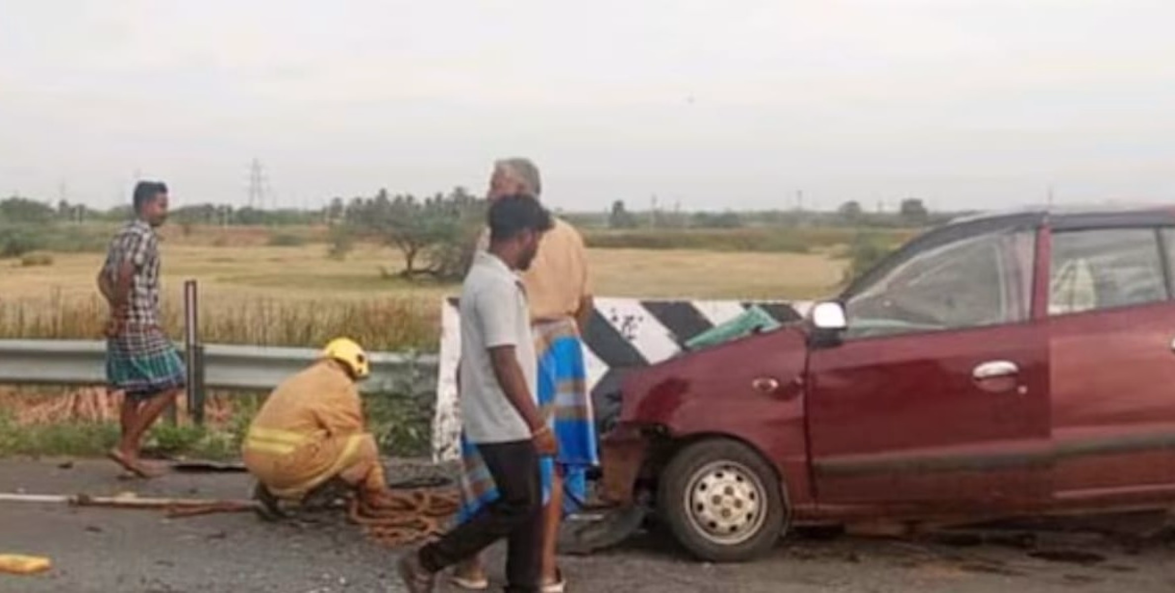 വേളാങ്കണ്ണിയിലേക്ക് പോകുന്നതിനിടെ കാർ കണ്ടെയ്നർ ലോറിയിലിടിച്ചു; അപകടത്തിൽ കോട്ടയം സ്വദേശിക്ക് ദാരുണാന്ത്യം