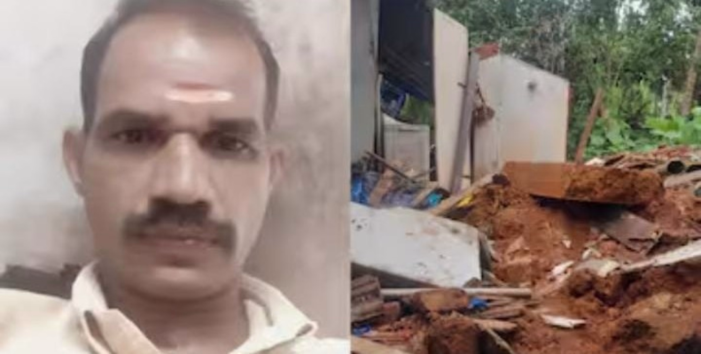 കനത്ത മഴയിൽ ശുചിമുറിയുടെ ചുമര്‍ ഇടിഞ്ഞുവീണ് യുവാവ് മരിച്ചു