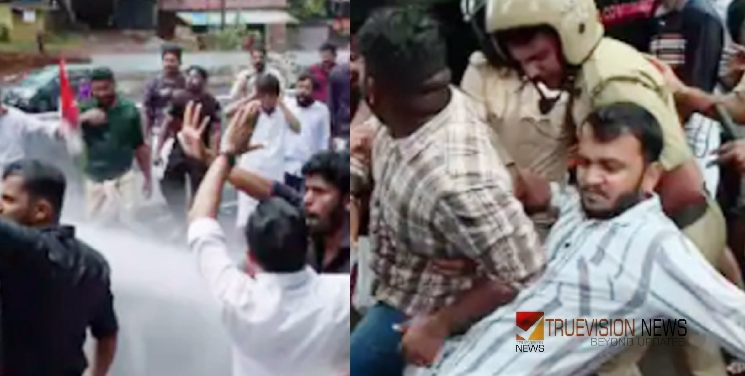 ആളിക്കത്തി പ്രതിഷേധം: മന്ത്രി വീണ ജോ‍ർജിനെതിരെയുള്ള മാർച്ചുകളിൽ സംഘർഷം, സംഘർഷഭൂമിയായി തലസ്ഥാനം 