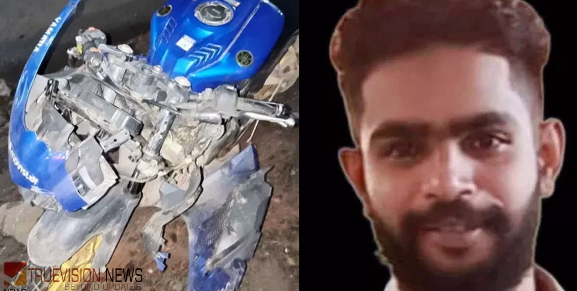 കണ്ടെയ്നർ ലോറിക്ക് പിന്നിലിടിച്ച് ബൈക്ക് യാത്രികനായ യുവാവ് മരിച്ചു