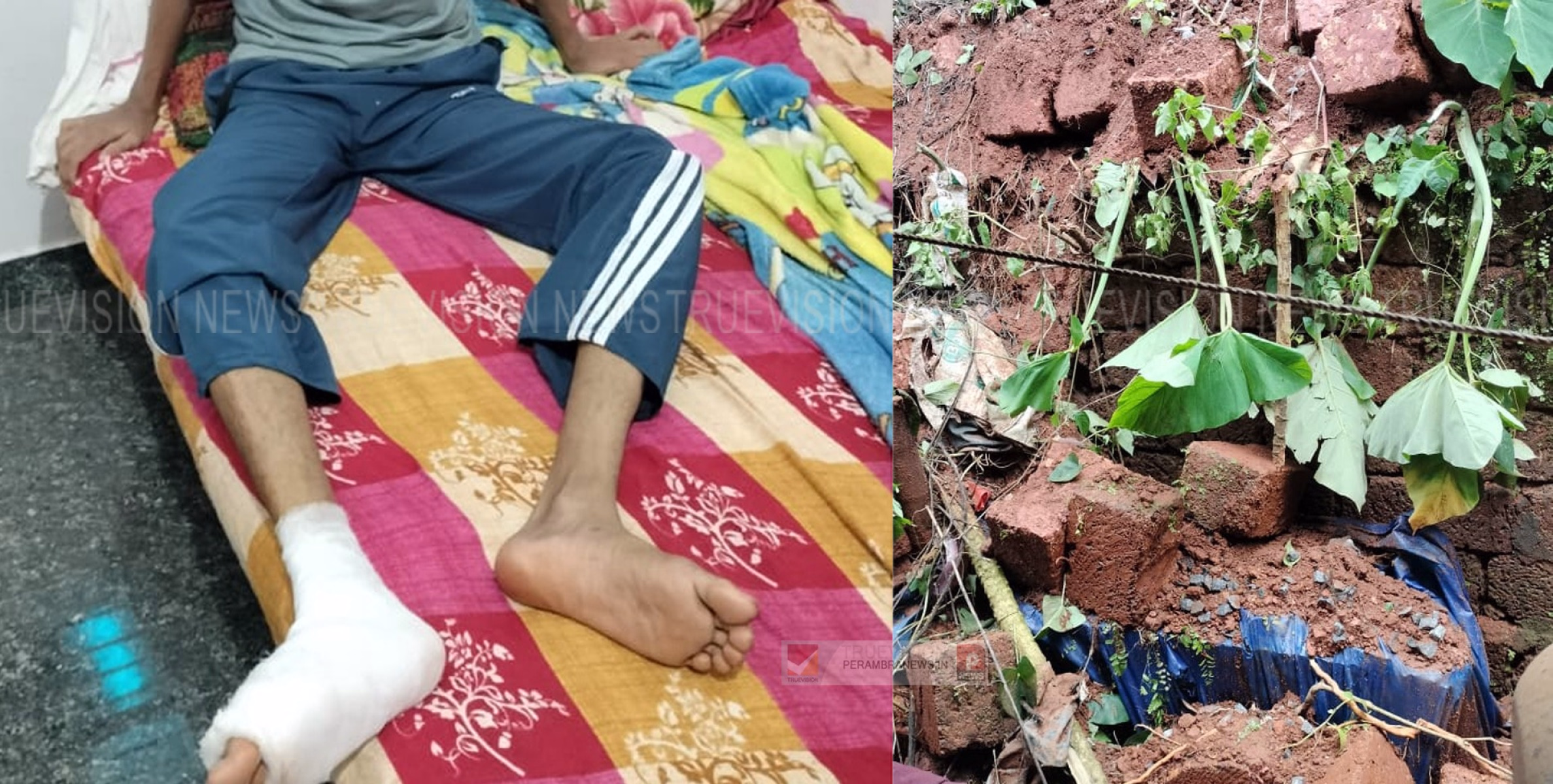  വീടിന്റെ മതിലിടിഞ്ഞ് വിദ്യാര്‍ത്ഥിക്ക് പരിക്ക്