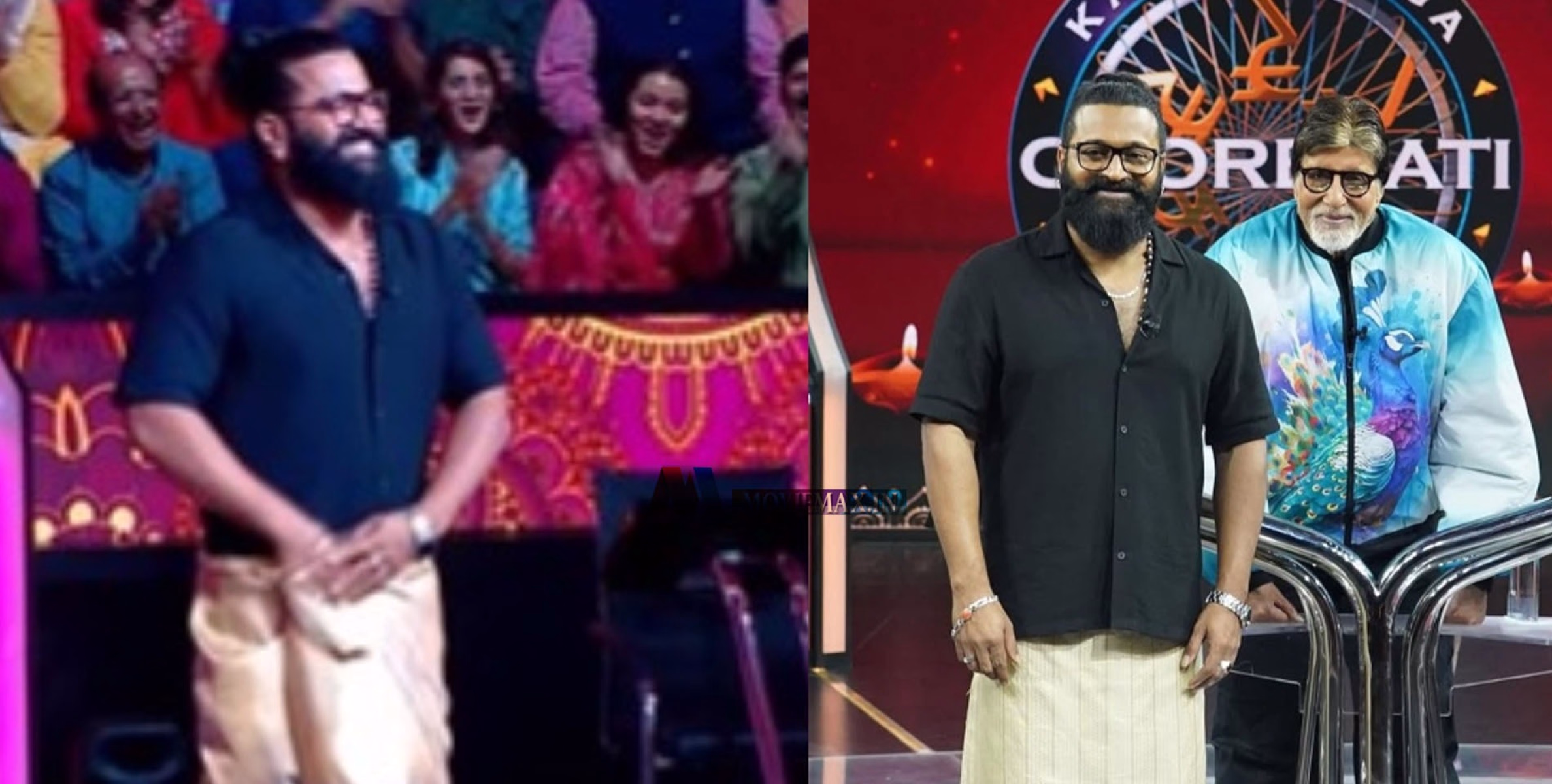 ലാലേട്ടൻ ന്നാ സുമ്മാവാ...! മുണ്ടും മടക്കി കുത്തി 'എന്താ മോനെ ദിനേശ..' എന്ന് ഋഷഭ് ഷെട്ടി; 'സബാഷ്' പറഞ്ഞ് കയ്യടിച്ച് അമിതാഭ് ബച്ചൻ