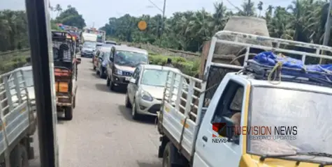 #trafficblock | യാത്രക്കാരുടെ ശ്രദ്ധയ്ക്ക്‌; വടകരയില്‍ പാലോളിപ്പാലം മുതല്‍ പുതിയ ബസ് സ്റ്റാന്റ് വരെ വന്‍ ഗതാഗതകുരുക്ക്