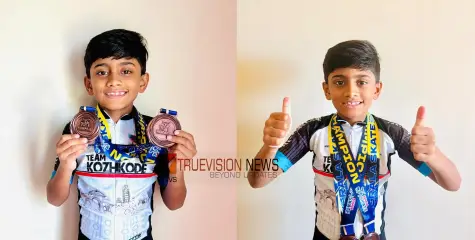 #StateRollerSkatingChampionship | നാടിന് അഭിമാനം; സംസ്ഥാന റോളർ സ്കേറ്റിങ് ചാമ്പ്യൻഷിപ്പിൽ രണ്ട് ഇനങ്ങളിൽ മെഡലുകളുമായി ആർസം ഷെറിഫ്