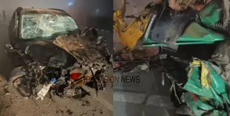 #accident | വിവാഹം കഴി‌ഞ്ഞ് വീട്ടിലേക്ക് വരുന്നതിനിടെ  വാഹനങ്ങൾ കൂട്ടിയിടിച്ചു,  നവദമ്പതികൾ ഉൾപ്പെടെ ഏഴ് പേ‍ർ മരിച്ചു