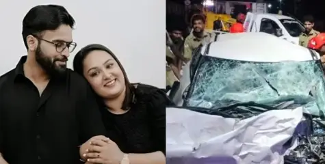 #accident- കോന്നി മുറിഞ്ഞകല്ലിൽ ഇന്ന് പുലർച്ചെയുണ്ടായ ദാരുണമായ വാഹനാപകടത്തിൽ മരണപെട്ടവരിൽ യുവദമ്പതികളും