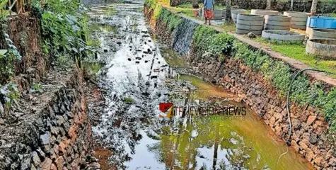 തടയണ അടച്ചു; മാലിന്യം നിറഞ്ഞ് ഉപയോഗശൂന്യമായി പുളിക്കൂല്‍ തോട്