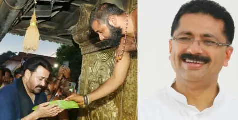 ‘മമ്മൂട്ടിക്ക് വഴിപാടുമായി മോഹൻലാൽ ശബരിമലയിൽ, ഇതാണ് കേരളം, ഇങ്ങിനെയാവണം നമ്മുടെ രാജ്യം’: മാതൃകയെന്ന് കെ ടി ജലീൽ