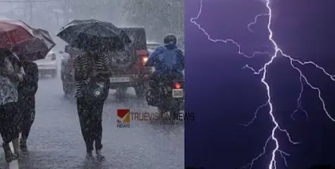 ജാഗ്രത പാലിച്ചോളൂ.....! സംസ്ഥാനത്ത് ഇടിമിന്നലോടു കൂടിയ മഴയ്ക്ക് സാധ്യത; ഇന്ന് മൂന്ന് ജില്ലകളിൽ യെല്ലോ അലർട്ട്