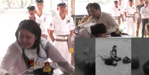വിനയുടെ മൃതദേഹത്തിനരികെ ജയ് ഹിന്ദ് വിളിച്ച് സല്യൂട്ട് നല്‍കി ഹിമാന്‍ഷി; അതിവൈകാരിക രംഗങ്ങൾ, മൃതദേഹം കൊണ്ടുപോയി