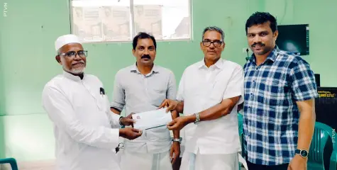 സിഎച്ച് സെന്ററിന്റെ ജീവകാരുണ്യ പ്രവര്‍ത്തനങ്ങള്‍ക്ക്  വേണ്ടി സ്വരൂപിച്ച ഫണ്ട് കൈമാറി