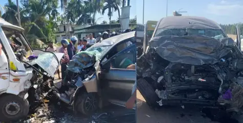 വടകരയിൽ കാറും ട്രാവലറും കൂട്ടിയിടിച്ച് വൻ അപകടം: 4 പേർക്ക് ദാരുണാന്ത്യം