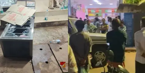 കുപ്പിവെള്ളം വാങ്ങിയതിനെ തുടര്‍ന്നുണ്ടായ തര്‍ക്കം; കോഴിക്കോട് കൊയിലാണ്ടിയിൽ മദ്യപിച്ചെത്തിയ യുവാവ് കട അടിച്ചുതകര്‍ത്തു