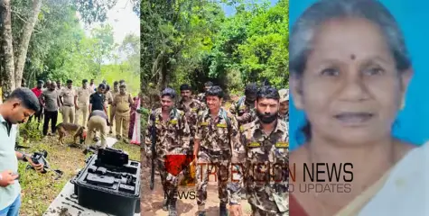 ലീല എവിടെ? ലീലയെ കാണാതായത് പഞ്ചാരക്കൊല്ലിക്കടുത്ത്; ഡ്രോൺ വഴിയും ഉൾകാട്ടിൽ വ്യാപക തെരച്ചിൽ