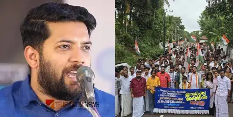 'ഏത് പാർട്ടി ഗ്രാമങ്ങളിലും കോൺഗ്രസ് കടന്ന് വരും, നിങ്ങൾ നടക്കരുതെന്ന് തിട്ടൂരമിറക്കിയ വഴികളിലൂടെ പതാകയുമായി' - ഷാഫി പറമ്പിൽ