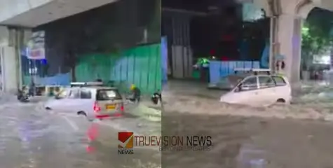 കനത്ത മഴ മരങ്ങൾ കടപുഴകി, വീടുകളിലേക്ക് വെള്ളം ഇരച്ചു കയറി, ഗതാഗത തടസം