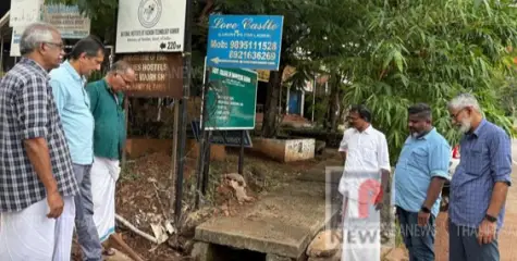 ധർമ്മശാല വെള്ളക്കെട്ട്; പി ഡബ്ല്യൂ ഡി ഉദ്യോഗസ്ഥർ പരിശോധന നടത്തി