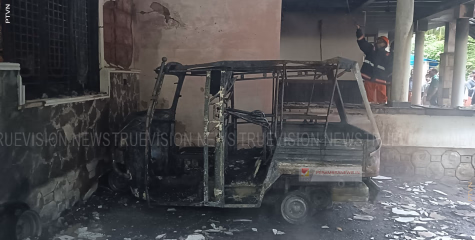 പാലേരിയില്‍ വീട്ടുമുറ്റത്ത് നിര്‍ത്തിയിട്ട ഓട്ടോറിക്ഷക്ക് തീപിടിച്ചു