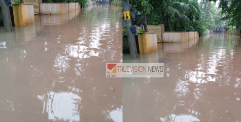 കനത്ത മഴ ;  ചമ്പാട് മേഖലയിൽ വെള്ളം കയറുന്നു