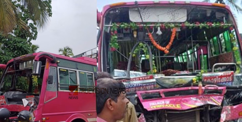 കോഴിക്കോട് വീണ്ടും സ്വകാര്യ ബസ് അപകടം; നന്തി മേൽപ്പാലത്തിൽ ബസുകൾ കൂട്ടിയിടിച്ച് നിരവധി പേർക്ക് പരിക്ക് 