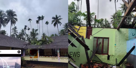 കോഴിക്കോട് ശക്തമായ കാറ്റിൽ സ്കൂളിനു മുകളിലേക്ക് തെങ്ങ് വീണു, രണ്ട് ക്ലാസുകൾ പൂർണമായി തകർന്നു 