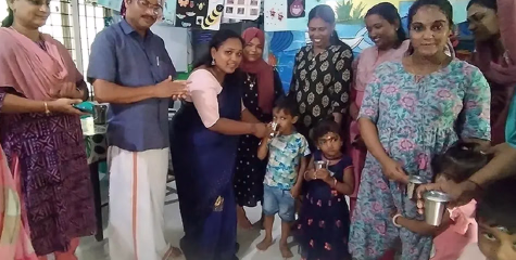 അങ്കണവാടി കുട്ടികൾക്ക് പശുവിൻപാൽ; 